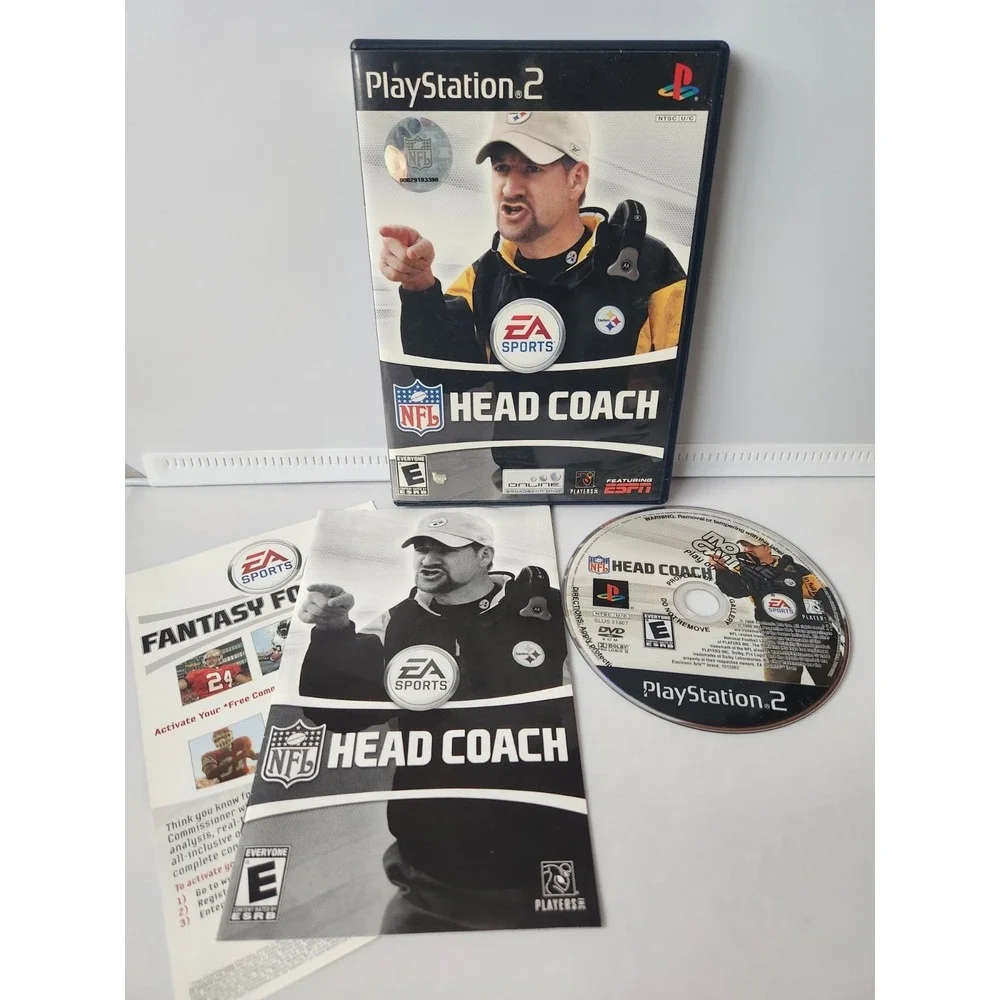 NFL HEAD COACH EA Playstation 2, PS2)  Complete Tested